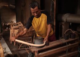 rattan chair production